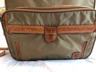 Vintage Hartmann Luggage Shoulder Bag Beige Carry - On Canvas & Leather 2
