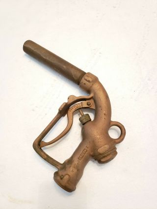 Vintage Brass Gas Pump Nozzle – Buckeye 1fig982 no.  782 sinclair 2