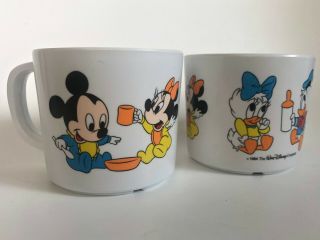 Vintage Disney Mickey Minnie Donald Daisey Melamine Kids Cup Selandia Designs