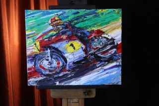 Giacomo Agostini Art On Mv Agusta The All Time Greatest Road Racer Gp