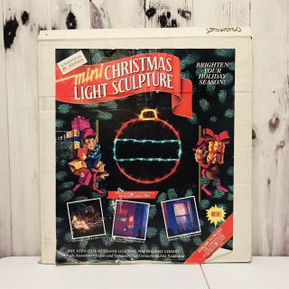 Vintage Mr Christmas Mini Christmas Light Sculpture Ornament Holiday Innovations