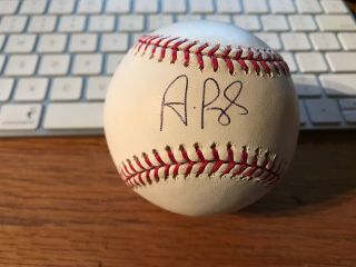 Albert Pujols Autographed Baseball W/coa Cardinals/ Angels