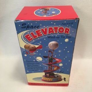 Vintage Space Elevator Wind - up Tin Toy 2