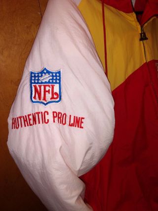 Men ' s Vintage Logo Athletic Pro Line NFL Kansas City Chiefs Coat Jacket Size L 2