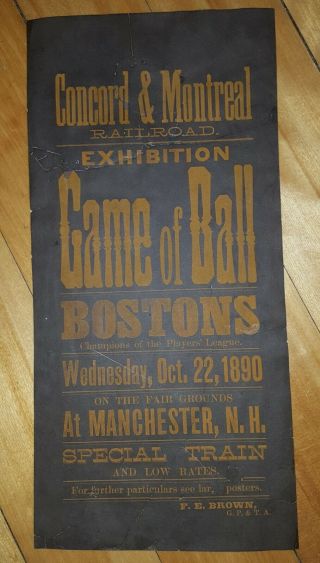 1890 Boston Reds Players 