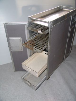 Airline Galley Cart United Airlines W Drawers Patio Bar Beverage Service 747 777