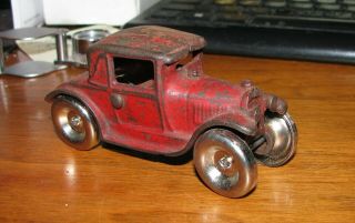 Vintage Arcade Cast Iron Toy 1928 Model A Ford Red 113