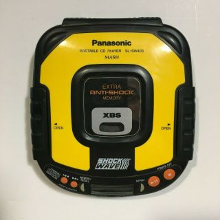 Panasonic Shock Wave Vintage Portable Cd Player Sl - Sw405 Shock Wave