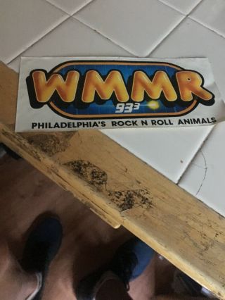 Wmmr 933 Philadelphia’s Rock N Roll Animals Vintage Bumper Sticker Decal Radio