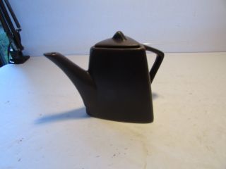 Vintage Art Deco Little Brown Pottery Teapot By Designpac Inc 2 Cups Tea For One