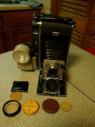 Vintage Polaroid Pathfinder Land Camera 110a Enna Werk Munchen 127mm Lens