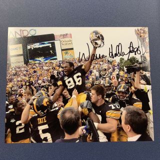 Warren Holloway Iowa Hawkeyes Signed 8x10 Photo Autographed The Catch