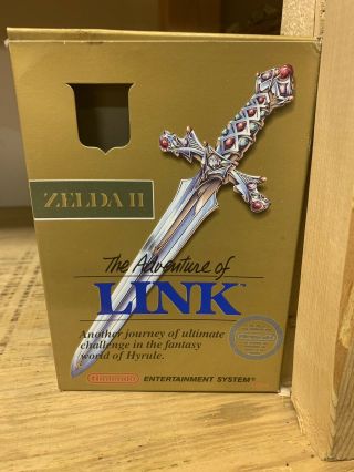 Vintage Nes Box Zelda 2 Adventures Of Link