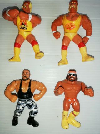 Vintage Titan Sports Wrestling Figures 1990s Hulk Hogan Bushwacker Macho Man Wwe