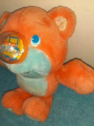 1987 vintage Playskool Nosy Bear Orange Rumpus Basketball Plush Stuffed Animal 3