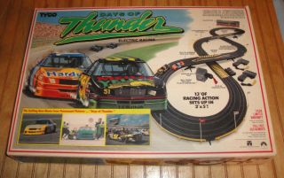 Vintage Tyco " Days Of Thunder " 440 Slot Car Set W/hardees & Mellow Yellow Cars