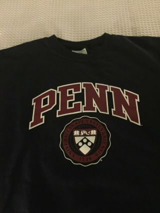 University Of Pennsylvania Crew Sweatshirt (m) Pre - Owned By Champion