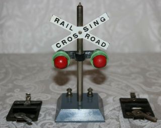 Vintage American Flyer 760 Highway Signal With (2) 696 Track Trips Ex,