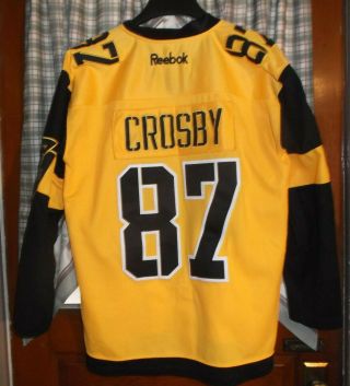 2017 Stadium Series NHL Reebok Pittsburgh Penguins Jersey Crosby 87 Large 2