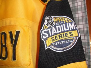 2017 Stadium Series NHL Reebok Pittsburgh Penguins Jersey Crosby 87 Large 3