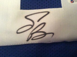 signed york giants saquon barkley jersey autographed auto beckett certified 2