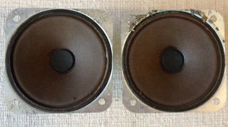 Vintage Jensen Tf - 3 3.  5 " Mid - Range Speaker Full Metal Housing (pair)
