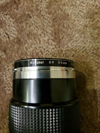 Vintage CANON FD 135mm 1:3.  5 TELEPHOTO LENS w/ filter Made in Japan 3