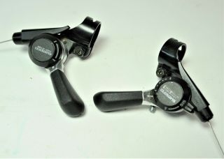 Vintage Shimano Light Action Bicycle 6 X 3 Speed Indexing Thumb Shifters Sl - Ms55