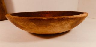 Vintage Munising 2nd Wooden Dough Bowl,  9 1/4 X 8 1/2 Inches