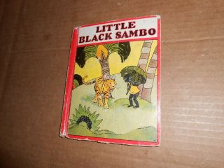 1925 Little Black Sambo Rand Mcnally Childrens Book Gingerbread Man Titty Tatty