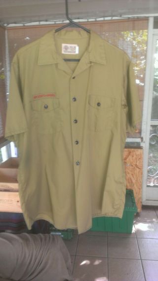 Vintage Bsa Boy Scout Uniform Shirt Men 