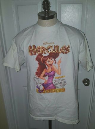 Vintage 90s Hercules Megara Disney Movie T Shirt Cream Size Xl See Measurements
