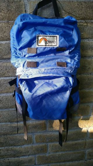 Vintage Lowe Alpine Systems Backpack Hiking Camping Blue