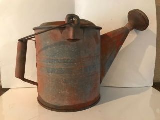 Vintage Watering Sprinkling Can W/ Spout Galvanized Metal 6