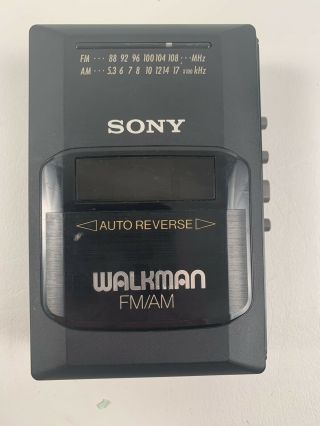 Vintage Sony Walkman Wm - Af48/bf48 Portable Am/fm Stereo Cassette Player Euc