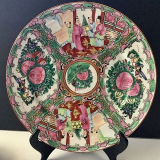 Vintage 6 Rose Medallion Dinner Plates 10” P.  C.  T.  Japanese Porcelain Ware