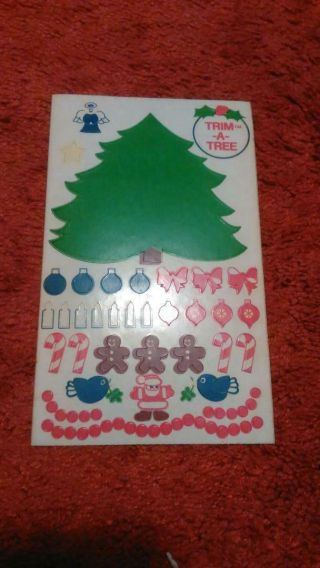 Vintage Sandylion Christmas Tree Stickers Sheet