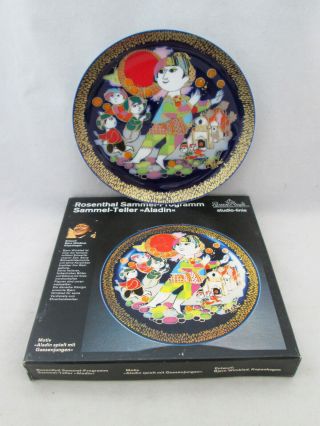 Vintage Rosenthal Studio - Line Bjorn Wiinblad Aladin/aladdin Plate Ii Boxed