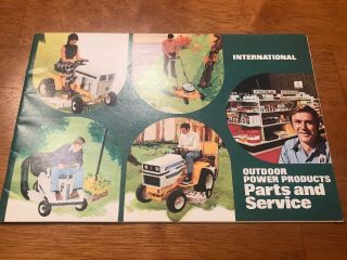 Vintage International Ih Cub Cadet Outdoor Products Parts And Service Brochure