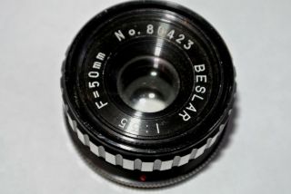 Old Vintage Beslar 50mm F3.  5 Enlarging Lens Made In Japan Dark Room For 35mm