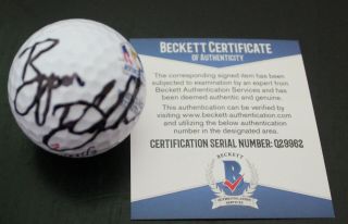 Bryson Dechambeau Signed Titleist Ryder Cup Golf Ball W/beckett Q29962