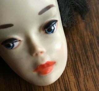 3 Vintage Barbie Doll Ponytail Head Only Mattel