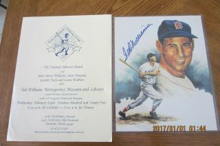 Ted Williams 8x10 Photo Autographed Signed In Person