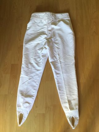 Women’s Vintage White Stirup Ski Pants Size M Wool Blend Schoeller Stretch 2