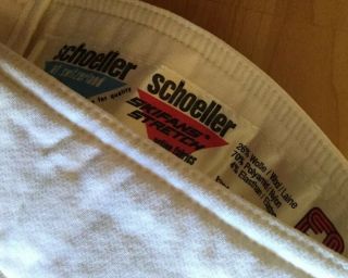 Women’s Vintage White Stirup Ski Pants Size M Wool Blend Schoeller Stretch 3