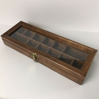 Vintage Wood And Glass Shadow Box Display Case Select Merchandise Company