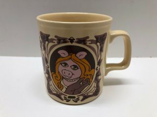 Vintage The Muppet Show Miss Piggy Coffee Mug Kiln Craft England Staffordshire