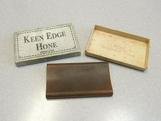Vintage Keen Edge Hone / Strop For Razor Blades - Clark & Johnson California