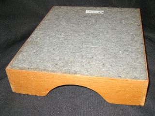 Vintage Oak Light Brown Dovetail Wooden Paper Tray Desk Organizer - Letter Size 2