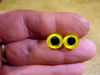 A Pair Vintage Solid Glass Eyes Size 12 Mm Teady Bear Taxidermy Age 1910 A 116